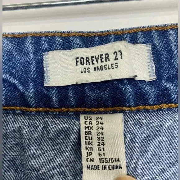 Forever 21 Denim Retro 70’s 80’s Skirt - Picture 4 of 6